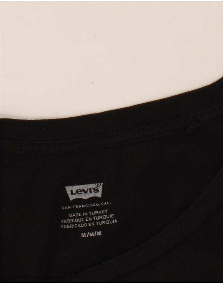 Levi's - Camiseta gráfica para mujer, talla 40, talla M, color negro