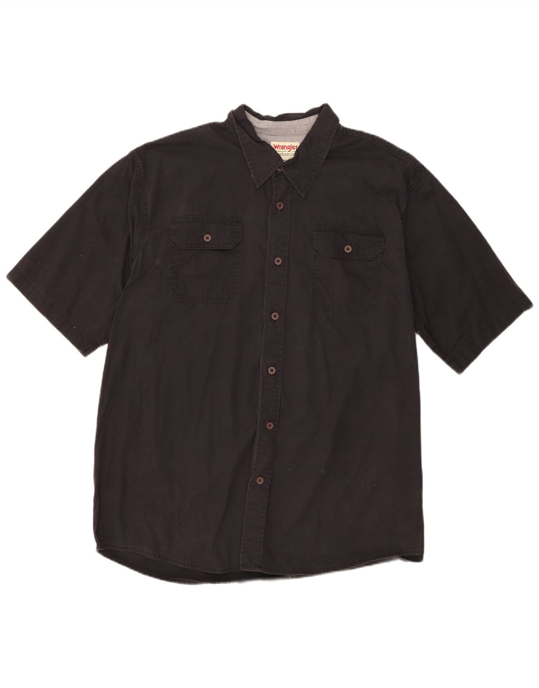 Wrangler Camisa Manga Corta Hombre XL Algodón Negro
