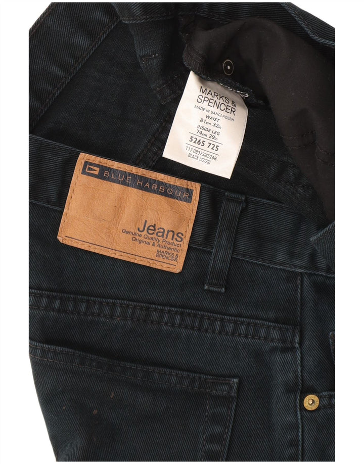 Marks & Spencer Jeans rectos para hombre W32 L29 Algodón azul marino