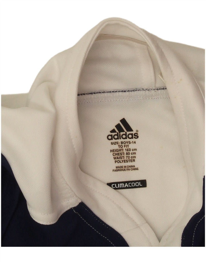 Adidas Camiseta Climacool para niño 13-14 años Blanco Colorblock Poliéster