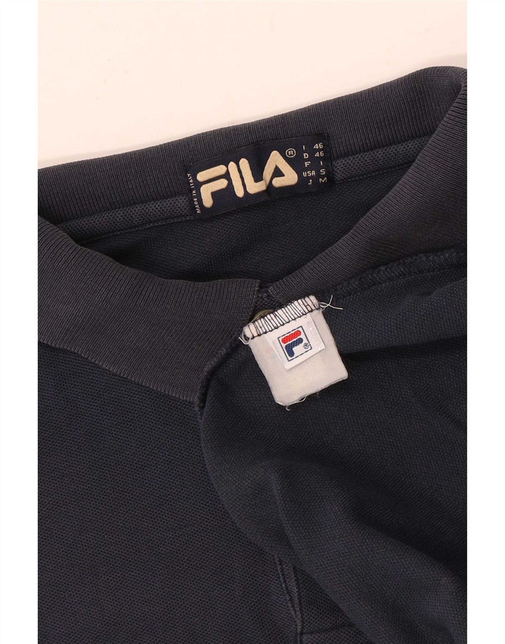 Fila Polo para hombre IT 46 Small Azul marino Algodón