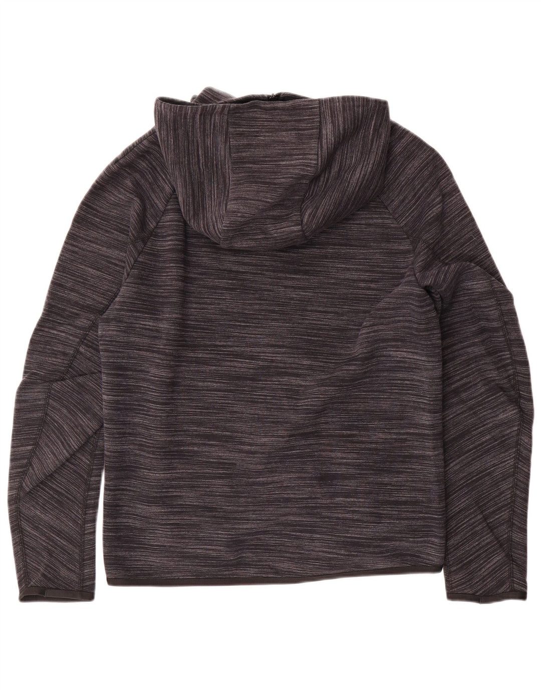 Nike Sudadera con capucha y cremallera para hombre, talla pequeña, algodón moteado gris