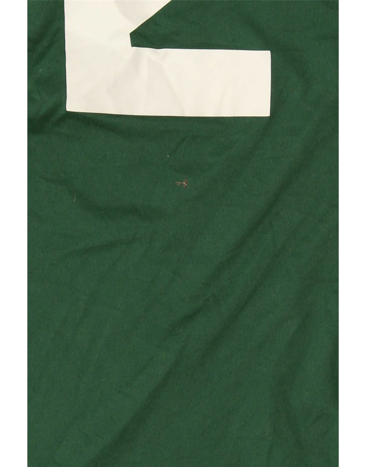 Camiseta Nike Dri Fit Graphic para hombre, parte superior de poliéster verde medio