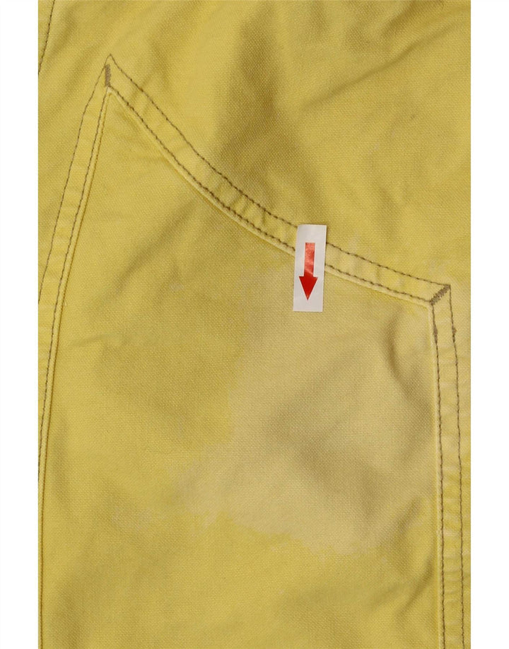 Jeckerson Bermudas para hombre W34 grande de algodón amarillo