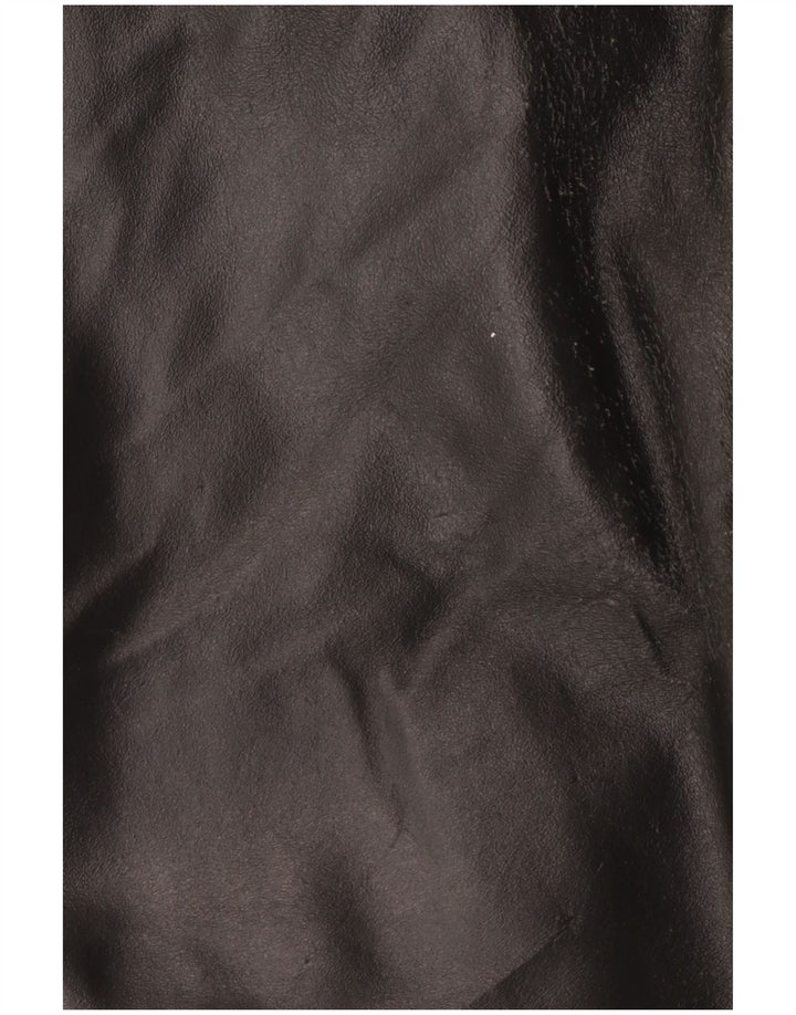 Vintage hombres bombardero chaqueta de cuero Reino Unido 42 2XL cuero negro