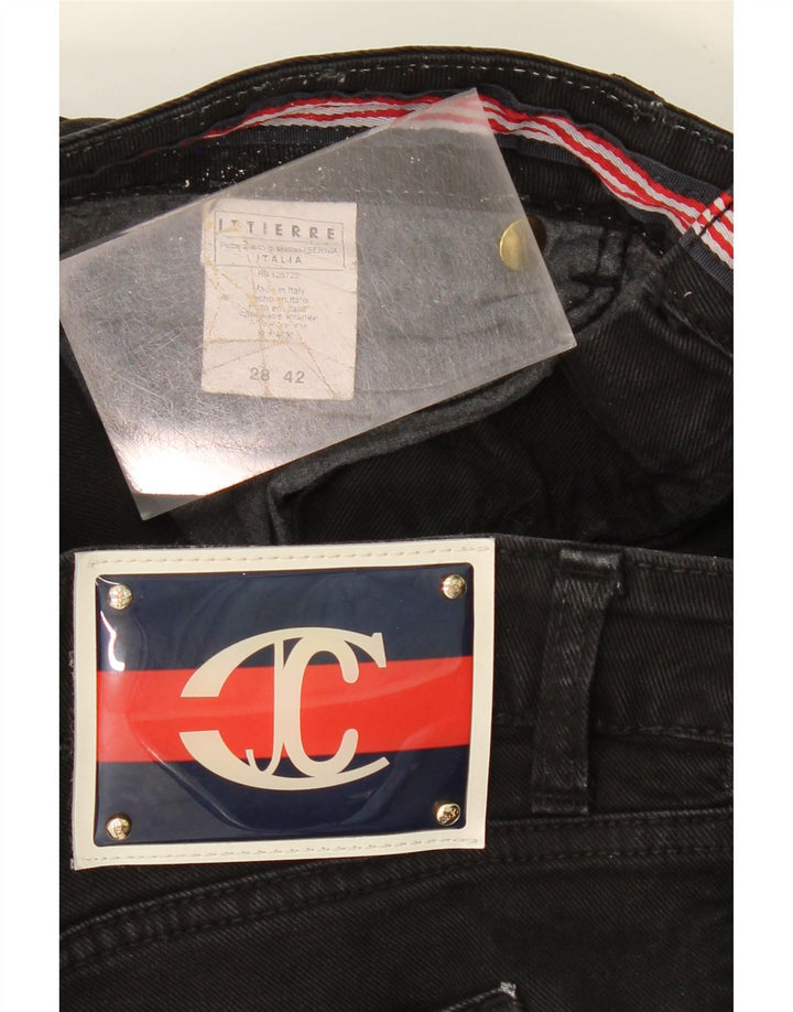JUST CAVALLI Womens Straight Jeans W28 L30 Black Cotton Vintage Just Cavalli and Second-Hand Just Cavalli from Messina Hembry 