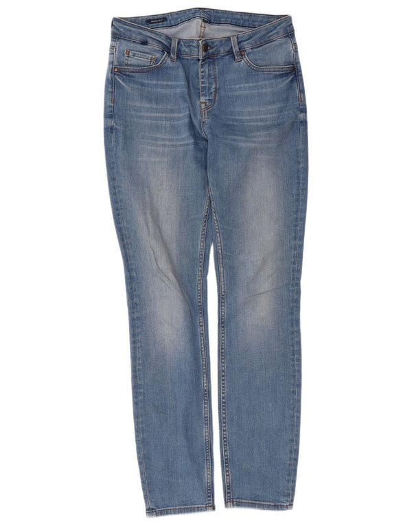 Crew Clothing Vaqueros ajustados para mujer UK 12 Medium W32 L30 Azul