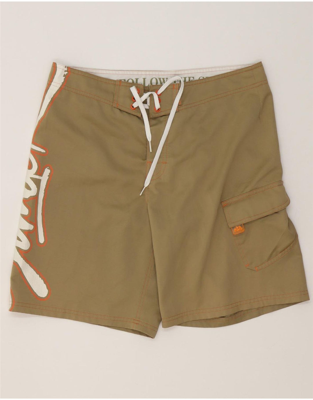 Sundek Bañador con estampado gráfico para hombre Poliéster beige medio