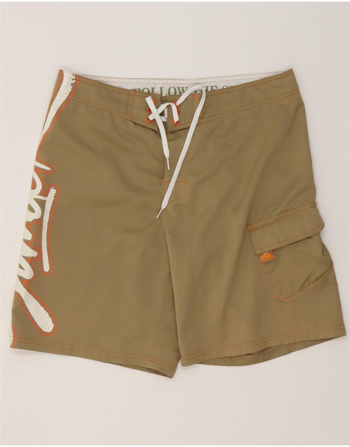 Sundek Bañador con estampado gráfico para hombre Poliéster beige medio