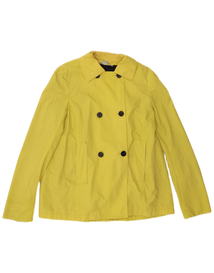 Hobbs Chaquetón para Mujer UK 12 Algodón Amarillo Medio