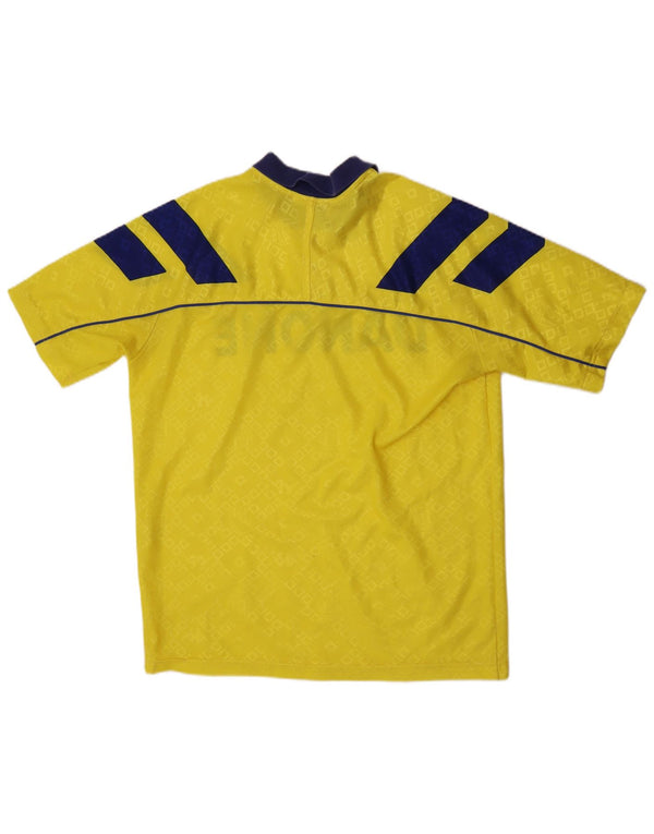 Kappa Camiseta de visitante para hombre Juventus 1992-1994, deportiva geométrica amarilla grande