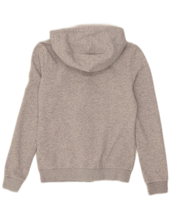 Puma Sudadera con capucha y cremallera para mujer UK 6 XS Gris Algodón