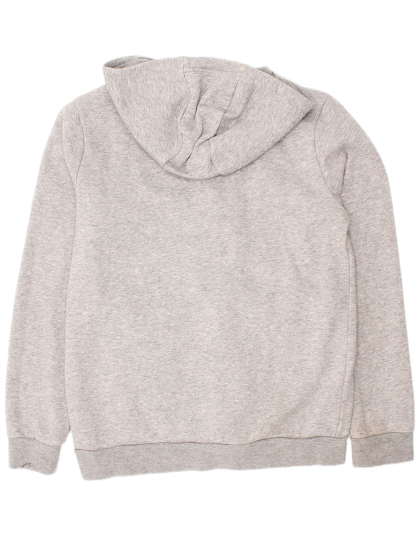 Adidas Sudadera con capucha y cremallera para niños 11-12 años Algodón moteado gris