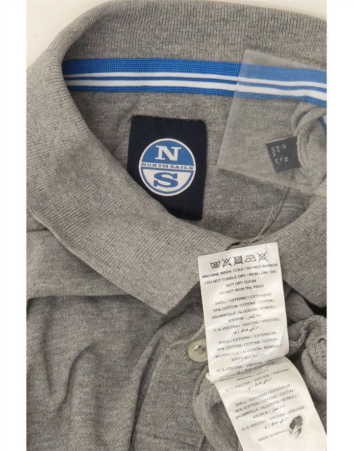 Polo North Sails Hombre Algodón Gris Medio