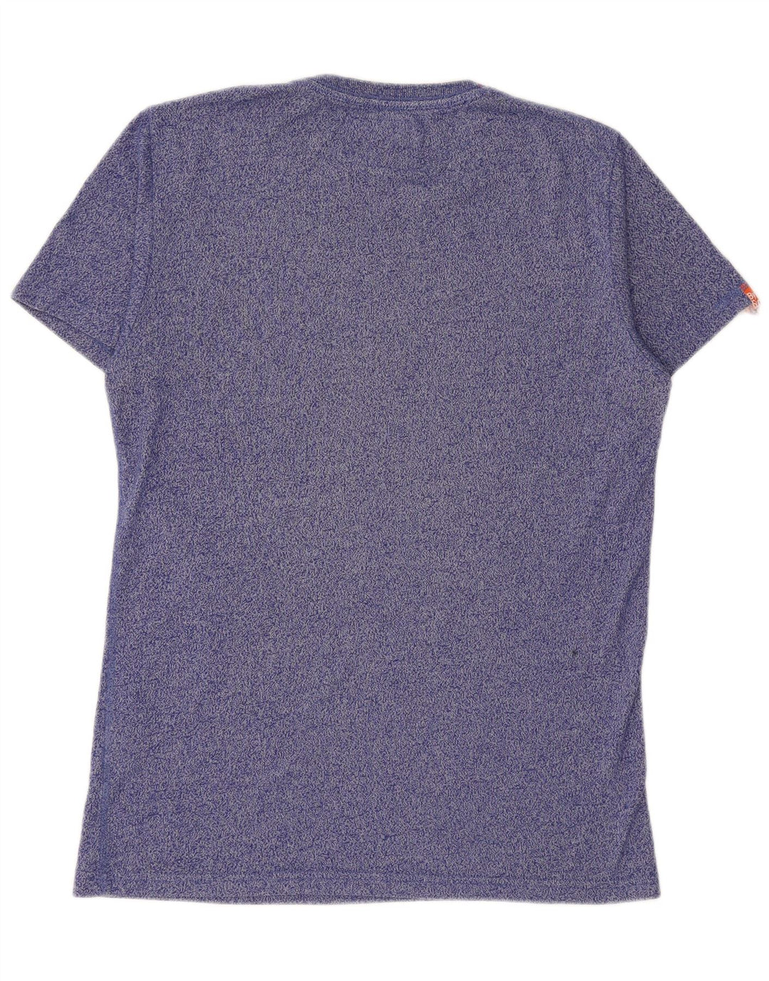 SUPERDRY Camiseta gráfica para hombre Top grande de algodón moteado azul
