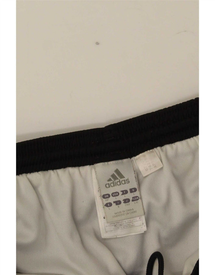 Adidas Mens Climalite Sport Shorts Grande Negro Rayas Poliéster