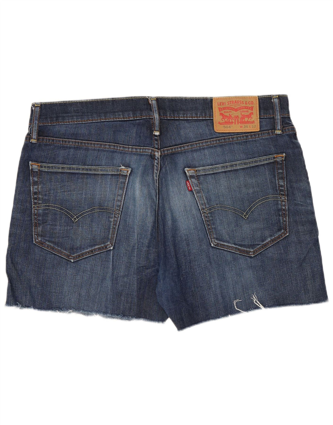 Levi's Mens 504 pantalones cortos de mezclilla W36 algodón azul grande