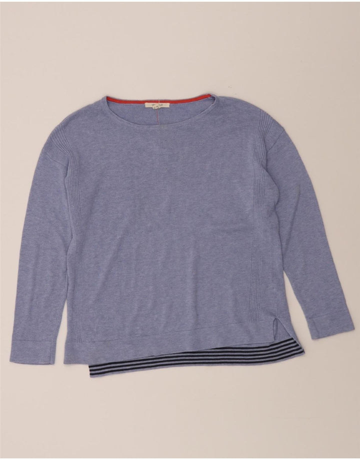 WHITE STUFF Womens Boat Neck Jumper Sweater UK 10 Small Purple Vintage White Stuff and Second-Hand White Stuff from Messina Hembry 