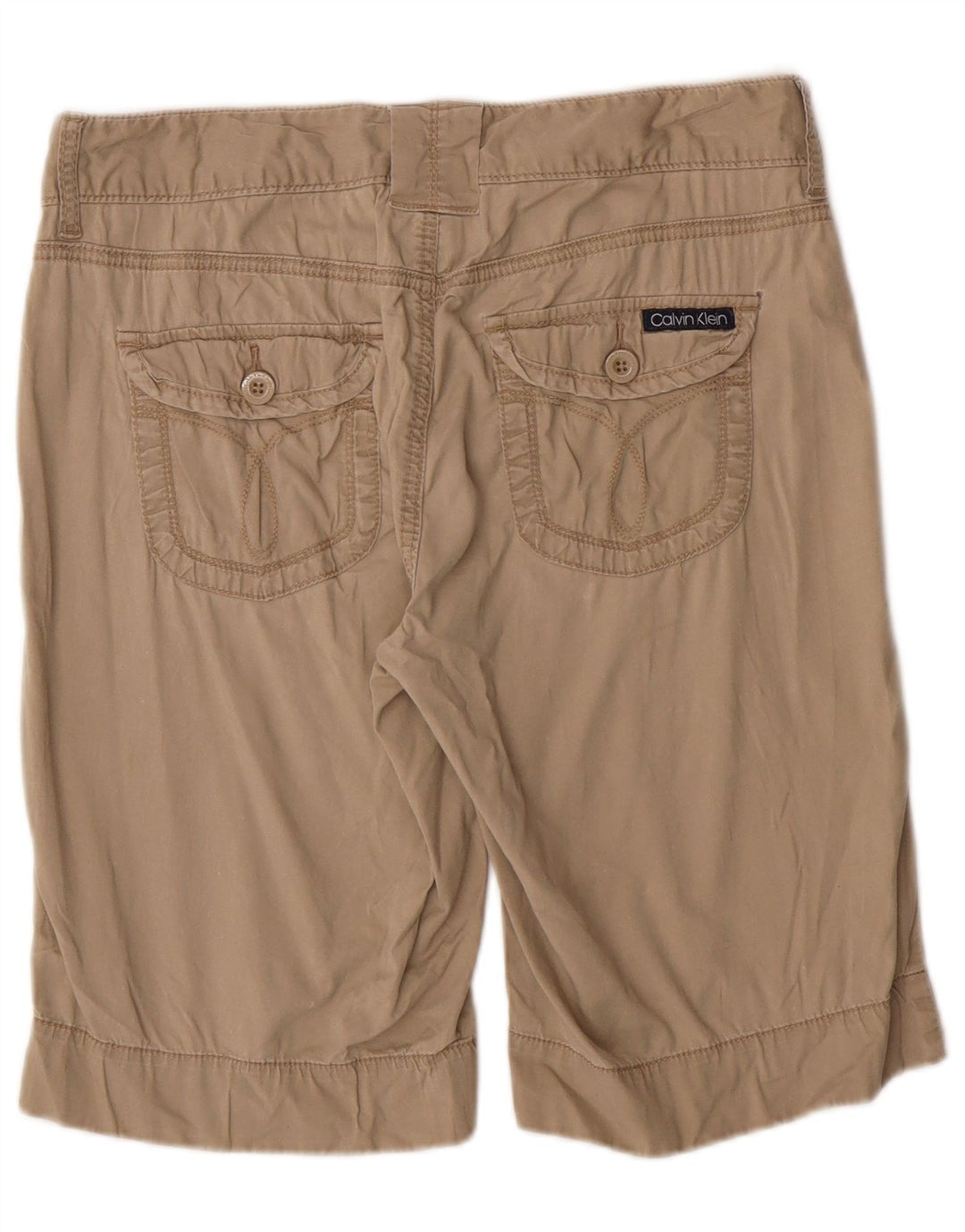 Calvin Klein Jeans Pantalones cortos casuales para mujer US 8 mediano W30 beige clásico