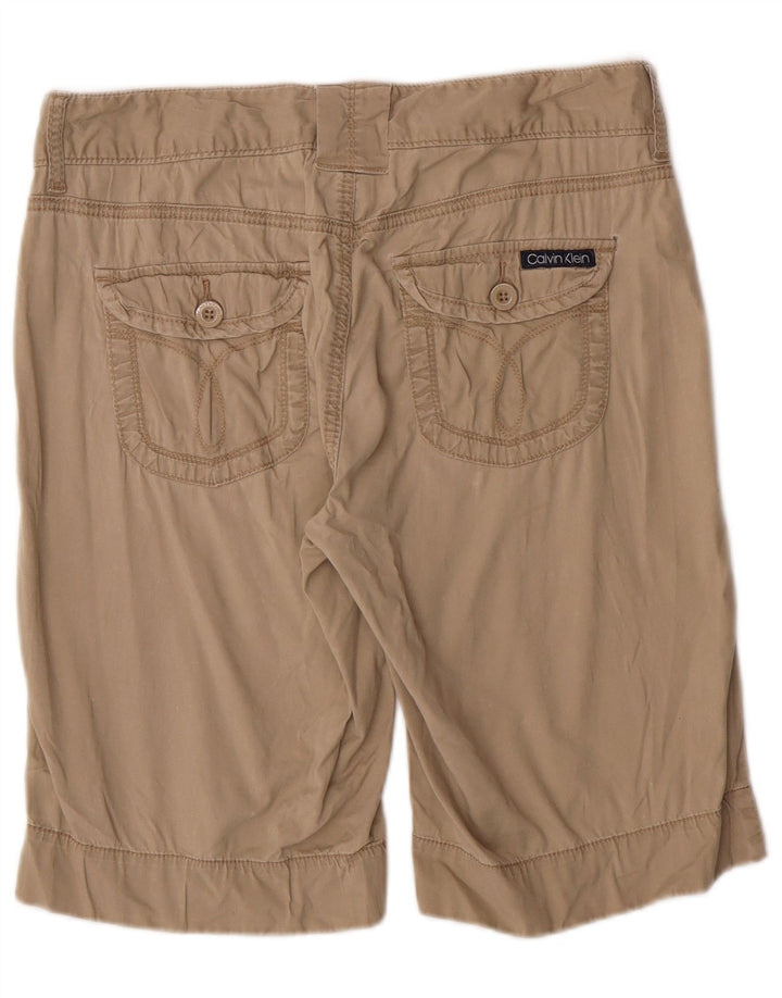 Calvin Klein Jeans Pantalones cortos casuales para mujer US 8 mediano W30 beige clásico