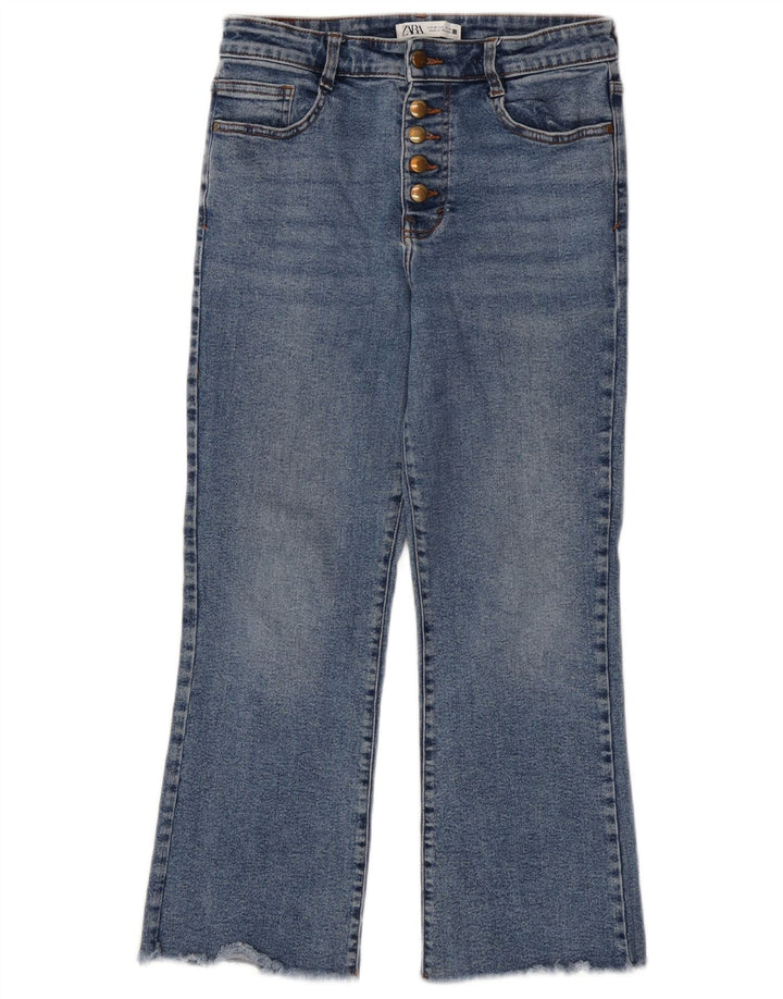Zara Jeans Bootcut para Mujer EU 38 Small W28 L25 Algodón Azul