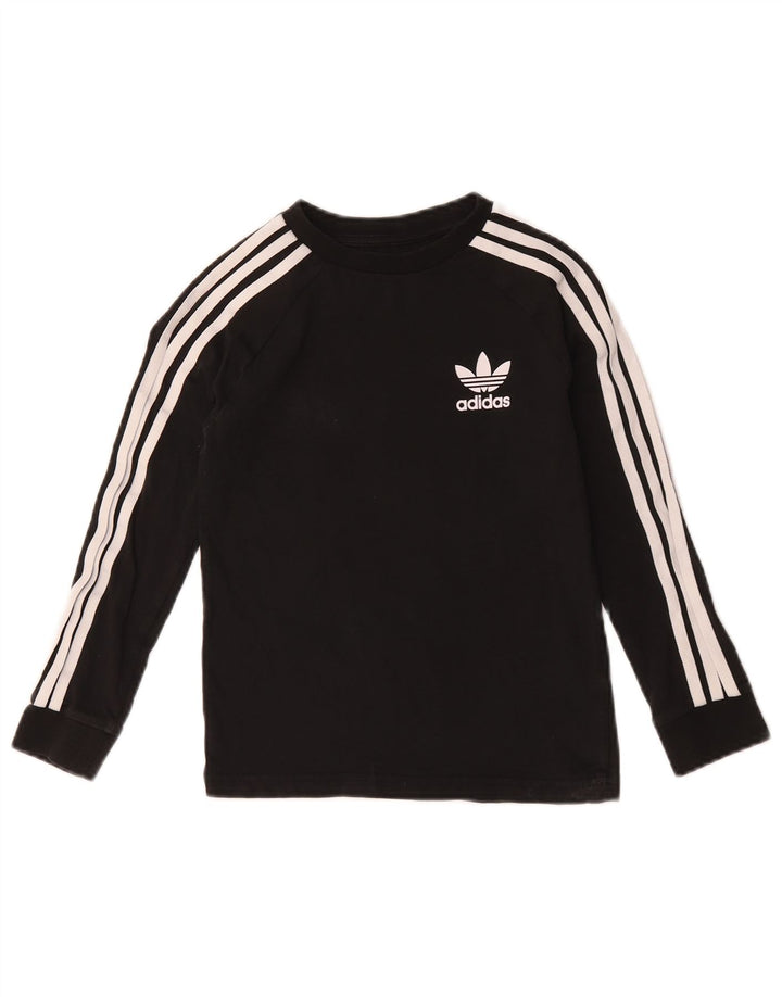 Adidas Camiseta Niño Manga Larga 7-8 Años Negro Algodón
