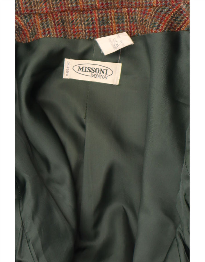 Missoni Chaqueta Blazer para Mujer UK 40 Mediana Rayas Multicolor Clásica