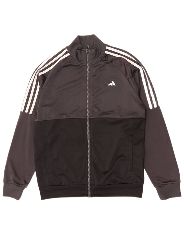 Adidas Chaqueta de chándal para niño 13-14 años Gris Colorblock Poliéster