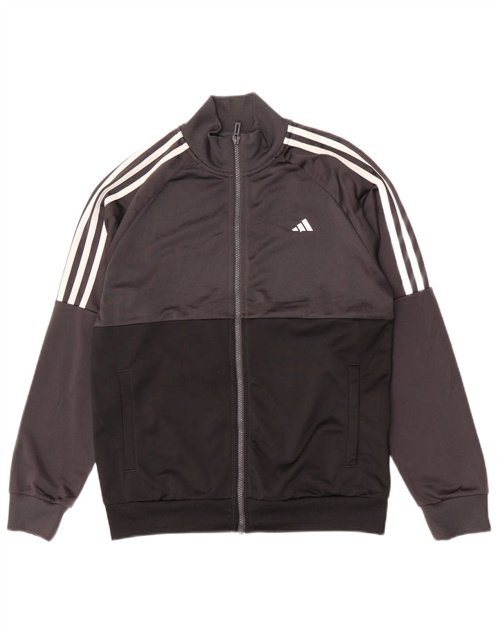 Adidas Chaqueta de chándal para niño 13-14 años Gris Colorblock Poliéster