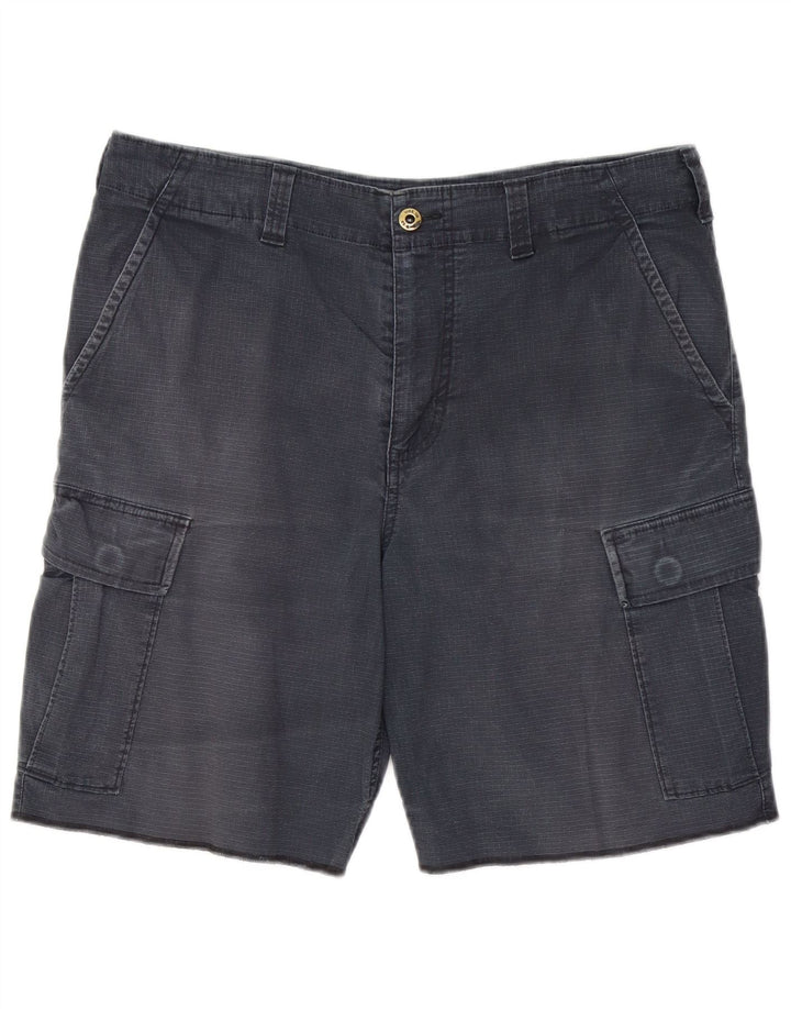 Pantalones cortos tipo cargo Nike para hombre medianos W32 de algodón a cuadros grises