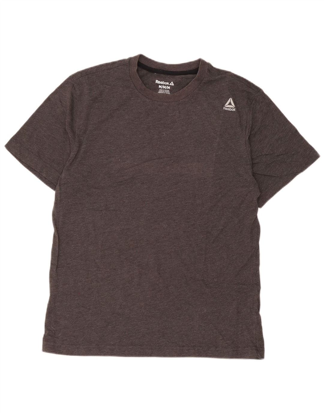 Camiseta Reebok Hombre Top Gris Medio Algodón