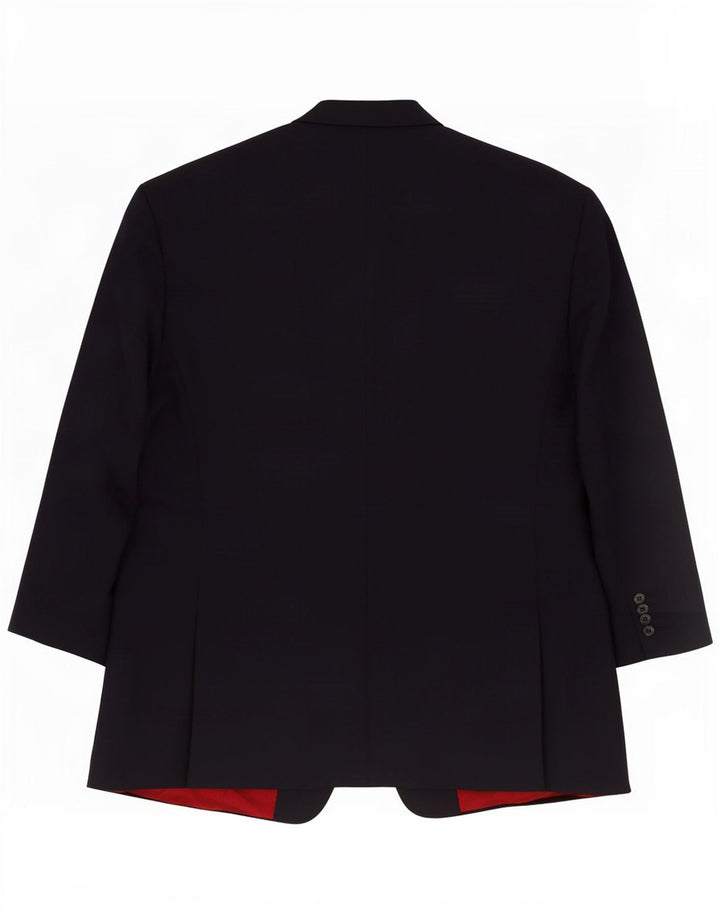Pierre Cardin Chaqueta tipo blazer de 3 botones para hombre IT 54 2XL Lana azul marino