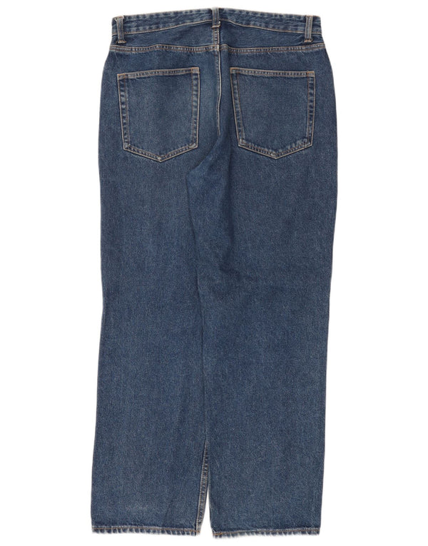 Zara Jeans rectos para hombre EU 42 Large W32 L30 Azul