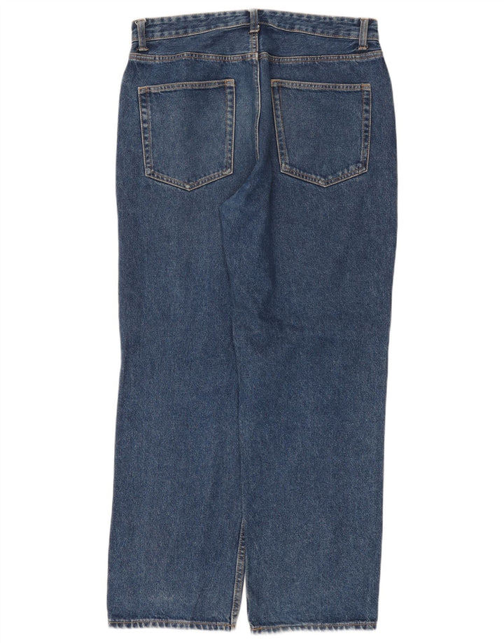 Zara Jeans rectos para hombre EU 42 Large W32 L30 Azul