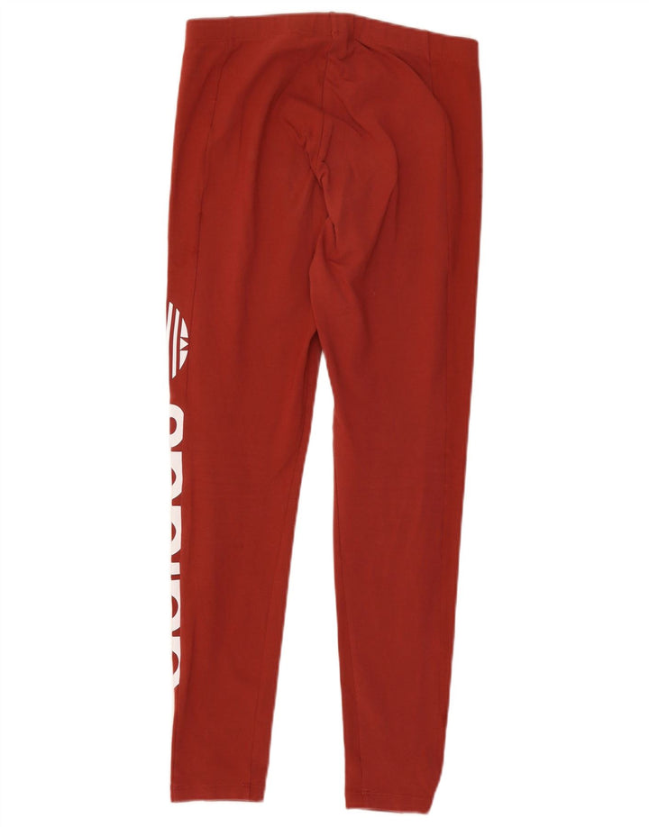Adidas Leggings gráficos para mujer UK 12 Medium Borgoña