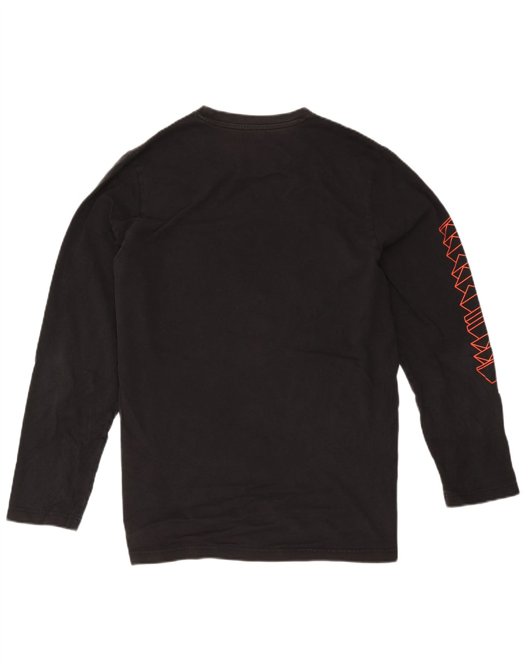 Adidas Mens Graphic Top Manga Larga Grande Algodón Negro