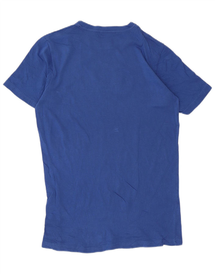Carrera Camiseta gráfica para hombre Top Small Blue Cotton
