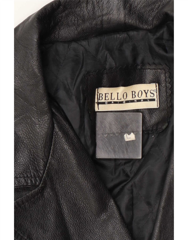 Bello Boys - Abrigo de piel para mujer, talla 40, color negro