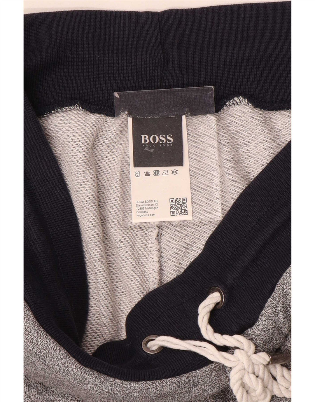 Pantalones HUGO BOSS Hombre | Pantalones de chándal Joggers gris medio color block