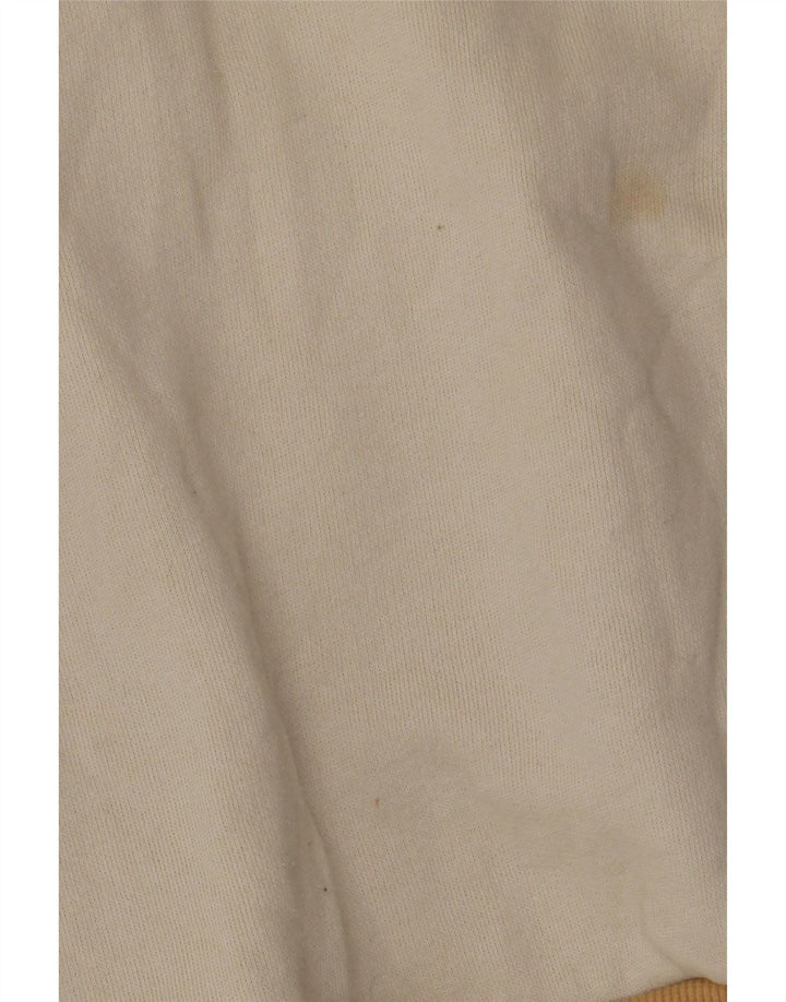 PUMA Sudadera tipo jersey para hombre, tamaño grande, algodón blanco con bloques de color