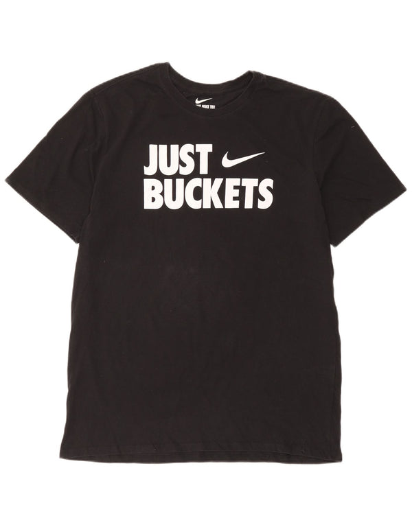 Nike Camiseta Dri Fit Graphic para Hombre Top XL Algodón Negro
