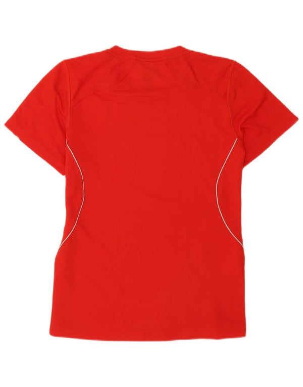 Adidas Camiseta Mujer Top UK 44 Medio Rojo Poliéster Deportes