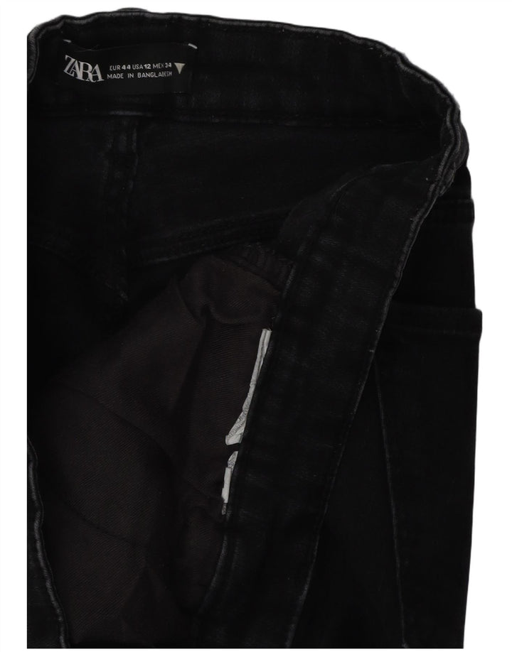Zara Vaqueros Slim Mujer EU 44 XL W34 L26 Negro