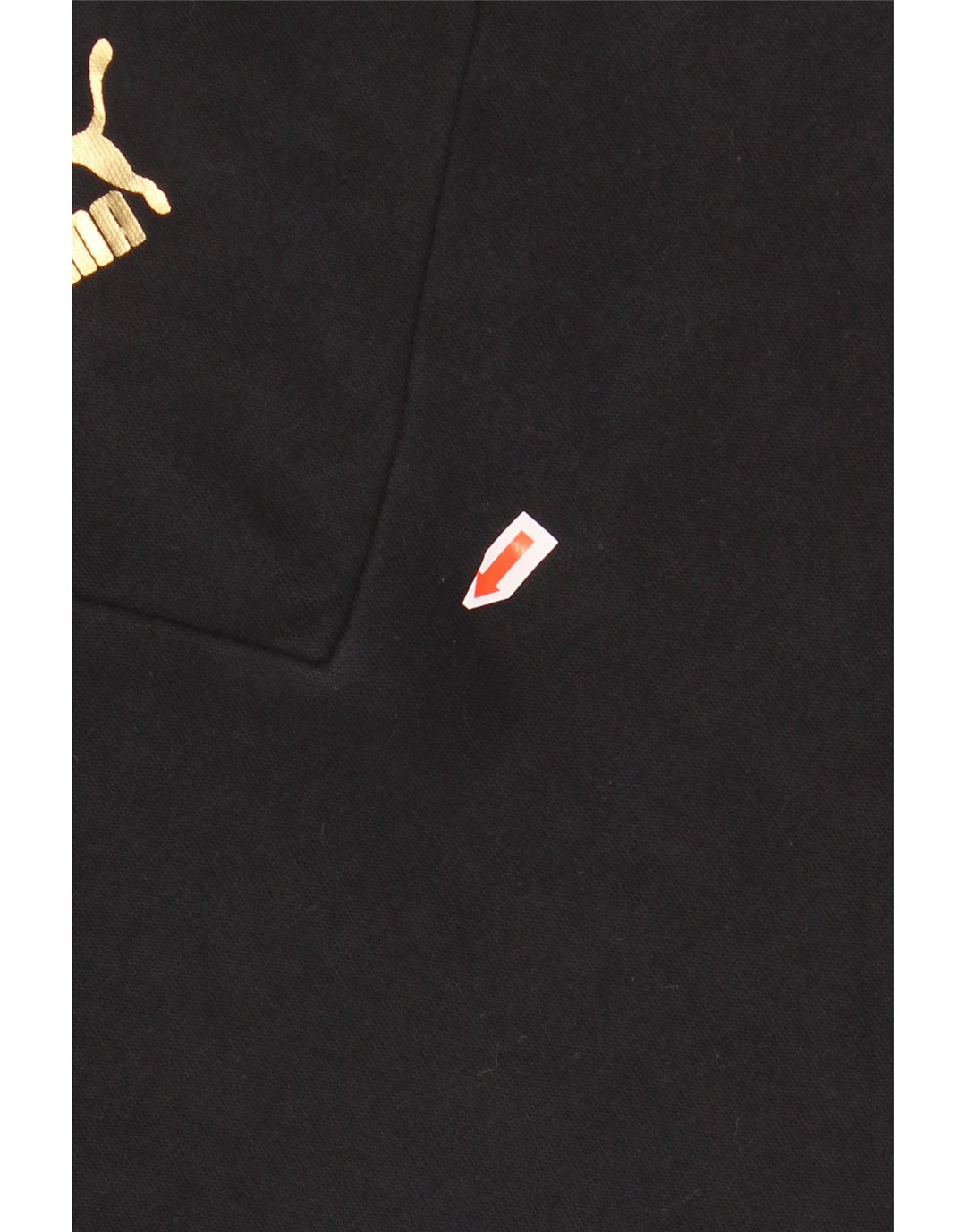 PUMA Jersey con capucha y gráfico corto para niñas 11-12 años Algodón negro con bloques de color