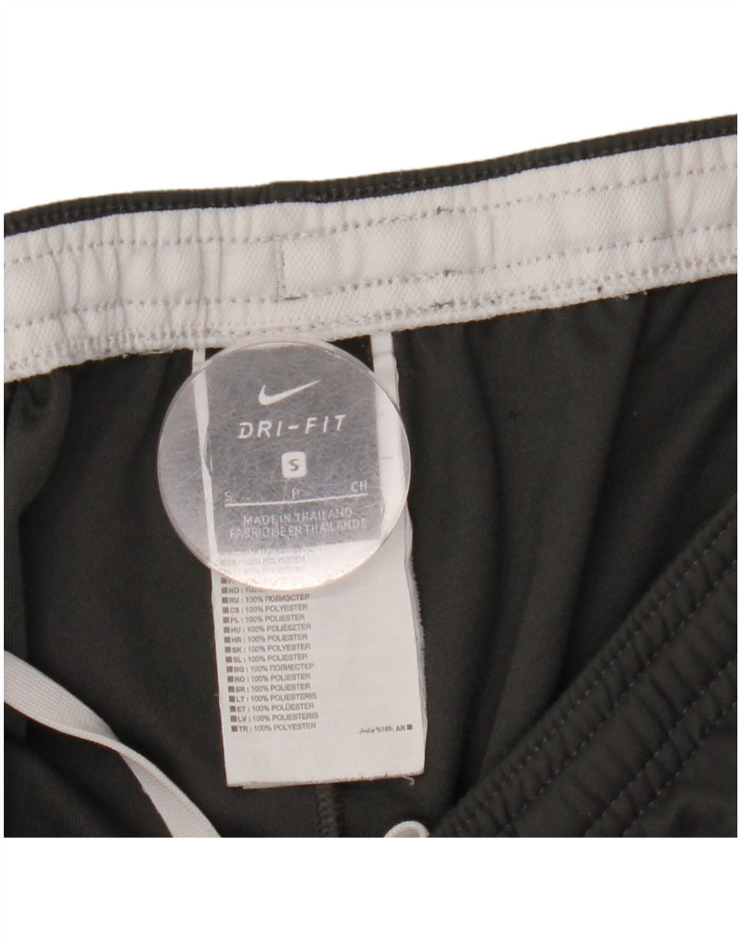 Nike Pantalones De Chándal Dri Fit Para Hombre Poliéster Color Block Gris Pequeño