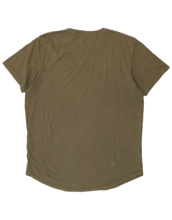 Jack & Jones Hombre Camiseta Top XL Caqui Algodón