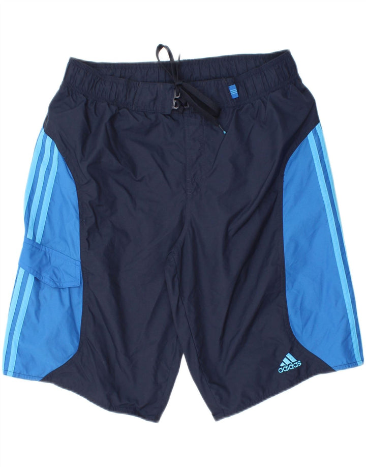 Bañador ADIDAS Hombre Mediano Azul Marino Colorblock Poliamida