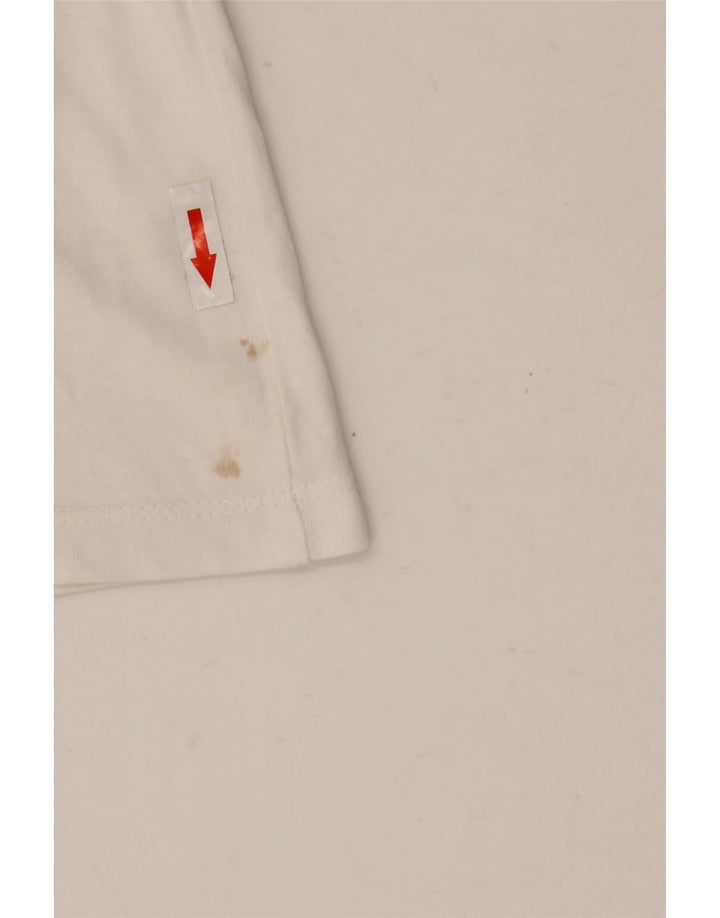 Timberland Camiseta Slim Fit para Hombre Top 2XL Blanco