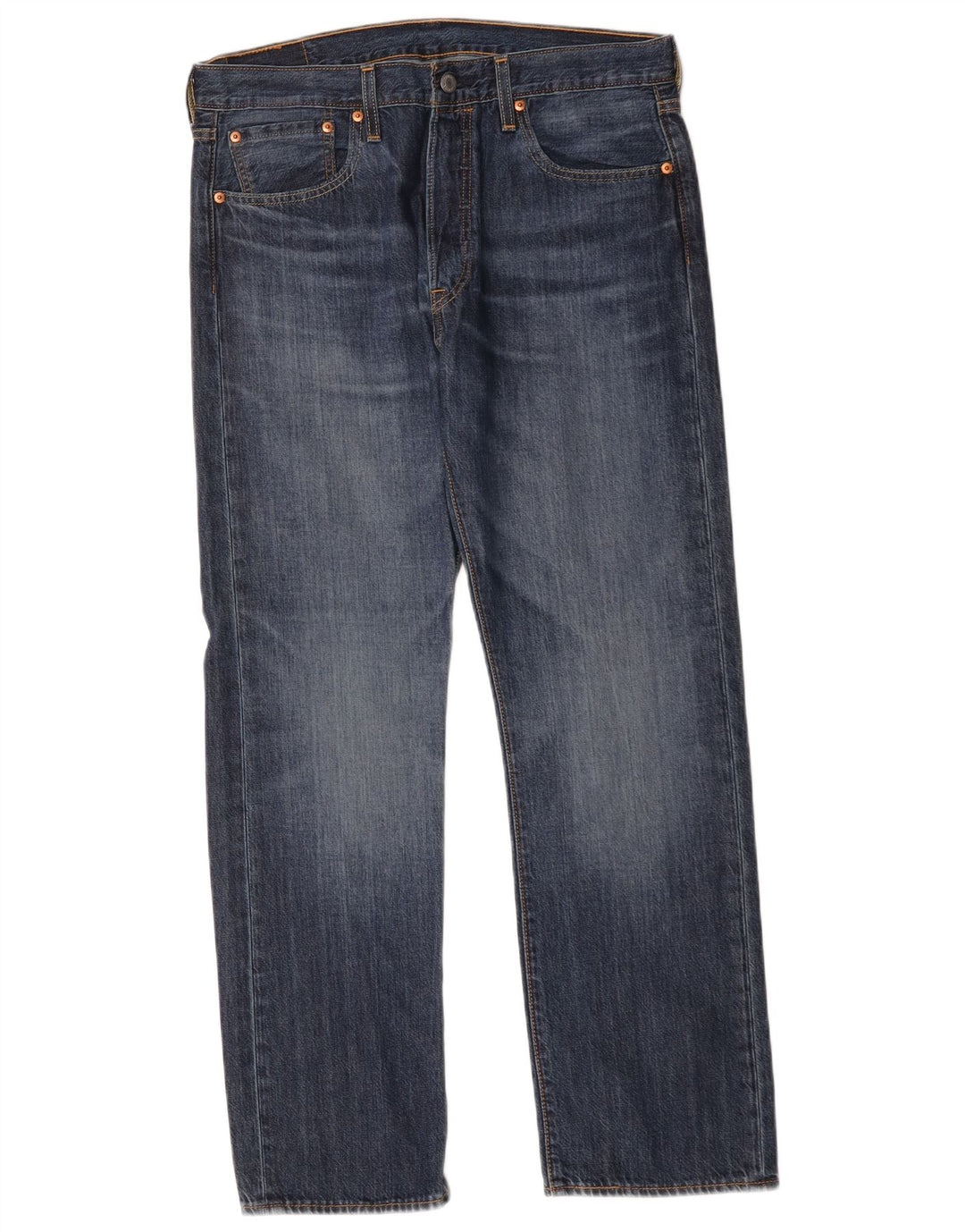 Levi's Hombre 501 Vaqueros Rectos W33 L30 Algodón Azul