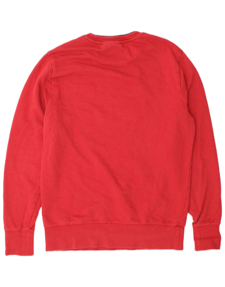 Napapijri Hombre Sudadera Gráfica Jumper Medium Rojo Algodón